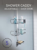 Simplehuman over door shower caddy with adjustable shelves, UK version