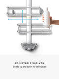 Simplehuman over door shower caddy with adjustable shelves, UK version