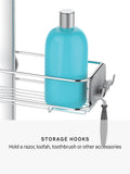 Simplehuman over door shower caddy with adjustable shelves, UK version