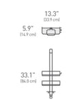 Simplehuman over door shower caddy with adjustable shelves, UK version