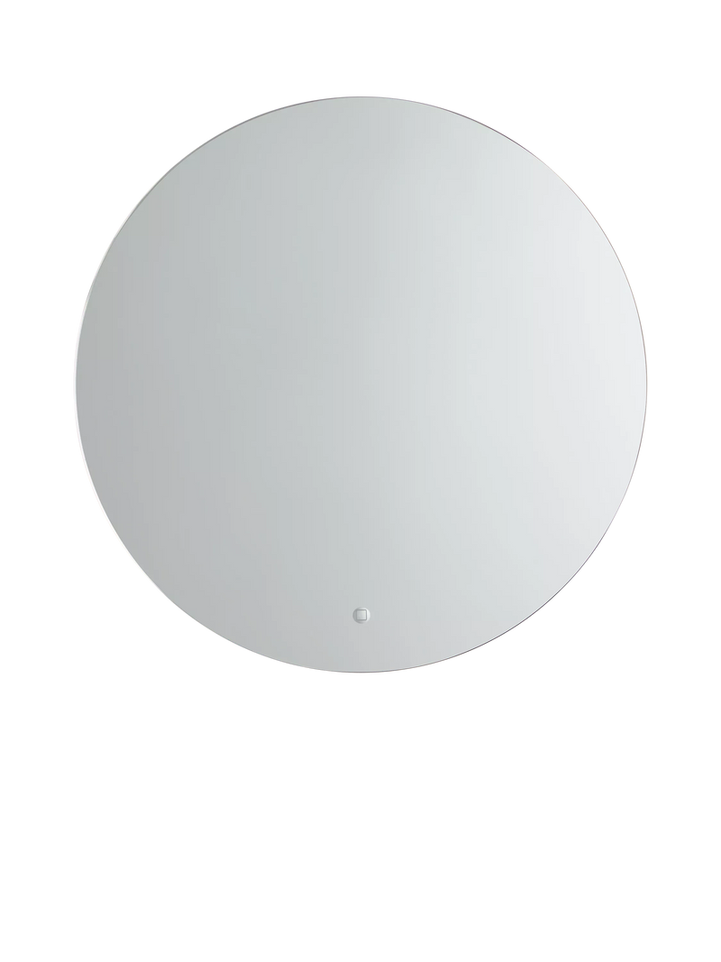 John Lewis Halo Wall Mounted Illuminated Bathroom Mirror, Medium, Round