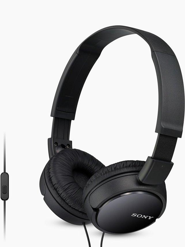 Sony MDR-ZX110AP on-ear headphones black, UK version