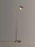 John Lewis Baldwin Floor Lamp, Antique Brass Effect
