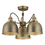 John Lewis Baldwin semi flush ceiling light antique finish - British product