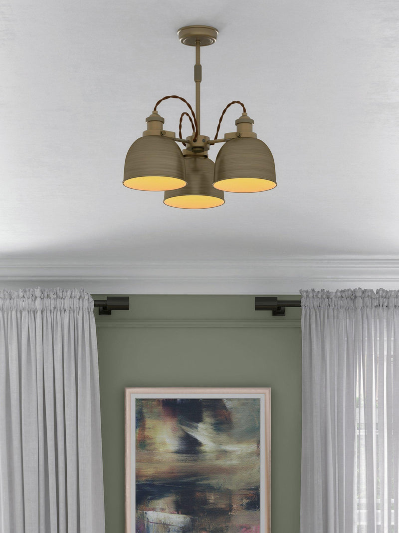 John Lewis Baldwin semi flush ceiling light antique finish - British product