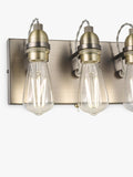 John Lewis Bistro three arm wall light antique brass - British product
