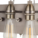 John Lewis Bistro three arm wall light antique brass - British product