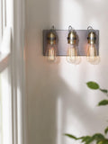 John Lewis Bistro three arm wall light antique brass - British product