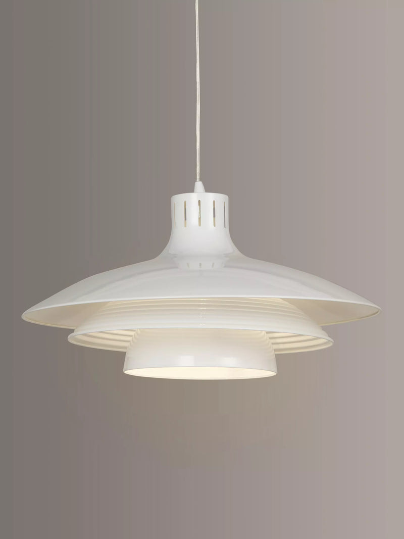 John Lewis Stockholm pendant light white finish, imported from the UK