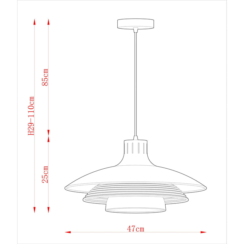 John Lewis Stockholm pendant light white finish, imported from the UK