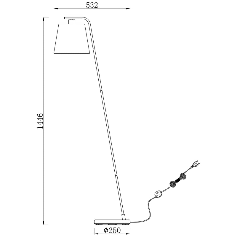 John Lewis Harry floor lamp large H146cm, UK version