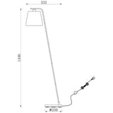 John Lewis Harry floor lamp large H146cm, UK version