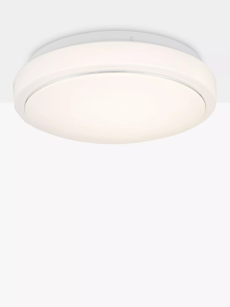 John Lewis LED flush ceiling light white 25cm, imported from the UK