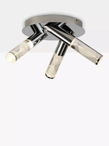 John Lewis John Lewis Oslo LED 3 Arm Bathroom Ceiling Plate, Chrome- Buy online at McGrocer