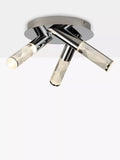 John Lewis Oslo chrome bathroom ceiling light 3 arms LED H16x22cm (British brand)