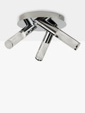 John Lewis Oslo chrome bathroom ceiling light 3 arms LED H16x22cm (British brand)