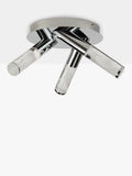 John Lewis Oslo chrome bathroom ceiling light 3 arms LED H16x22cm (British brand)