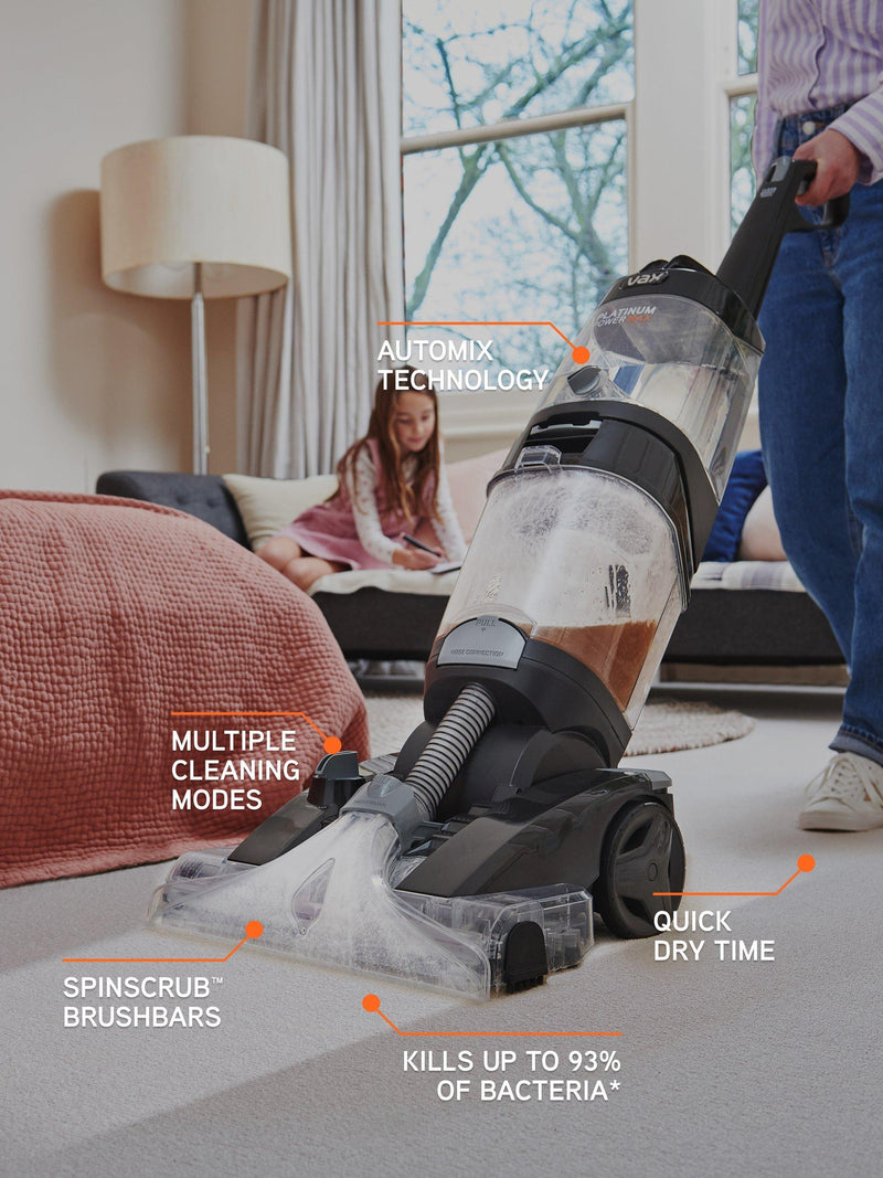 Vax Platinum Power Max carpet cleaner, imported from the UK