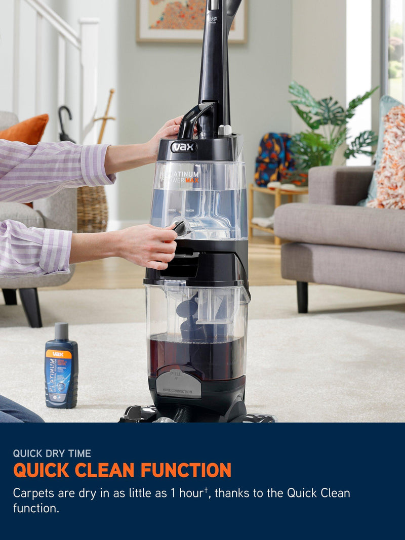 Vax Platinum Power Max carpet cleaner, imported from the UK