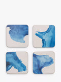 Rick Stein coasters set of 4 blue and white (British brand)