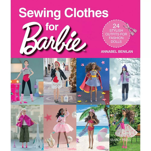 Barbie Doll Sewing Pattern Book with 24 Stylish Outfits
