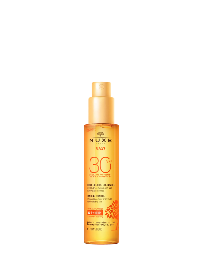 NUXE Sun Tanning Oil SPF 30 150ml, imported from the UK