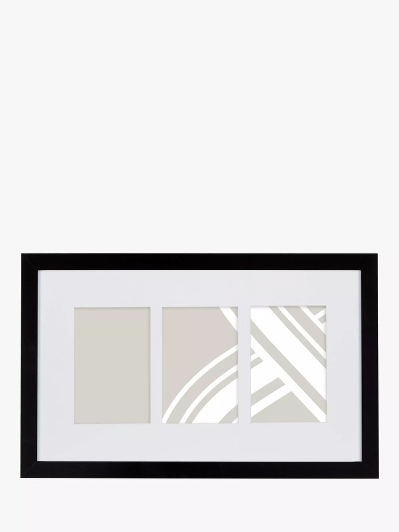 John Lewis Box Photo Frame & Mount, 3 Photo, 4 x 6 inches (10 x 15cm)