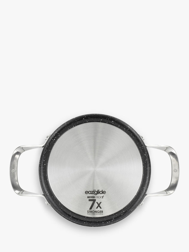 Eaziglide Neverstick2 Aluminium Non-Stick Pot 3-Tier Steamer Set - British product