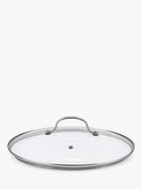 John Lewis Eaziglide Clear Glass Saucepan and Casserole Pan Lid 28cm- Buy online at McGrocer