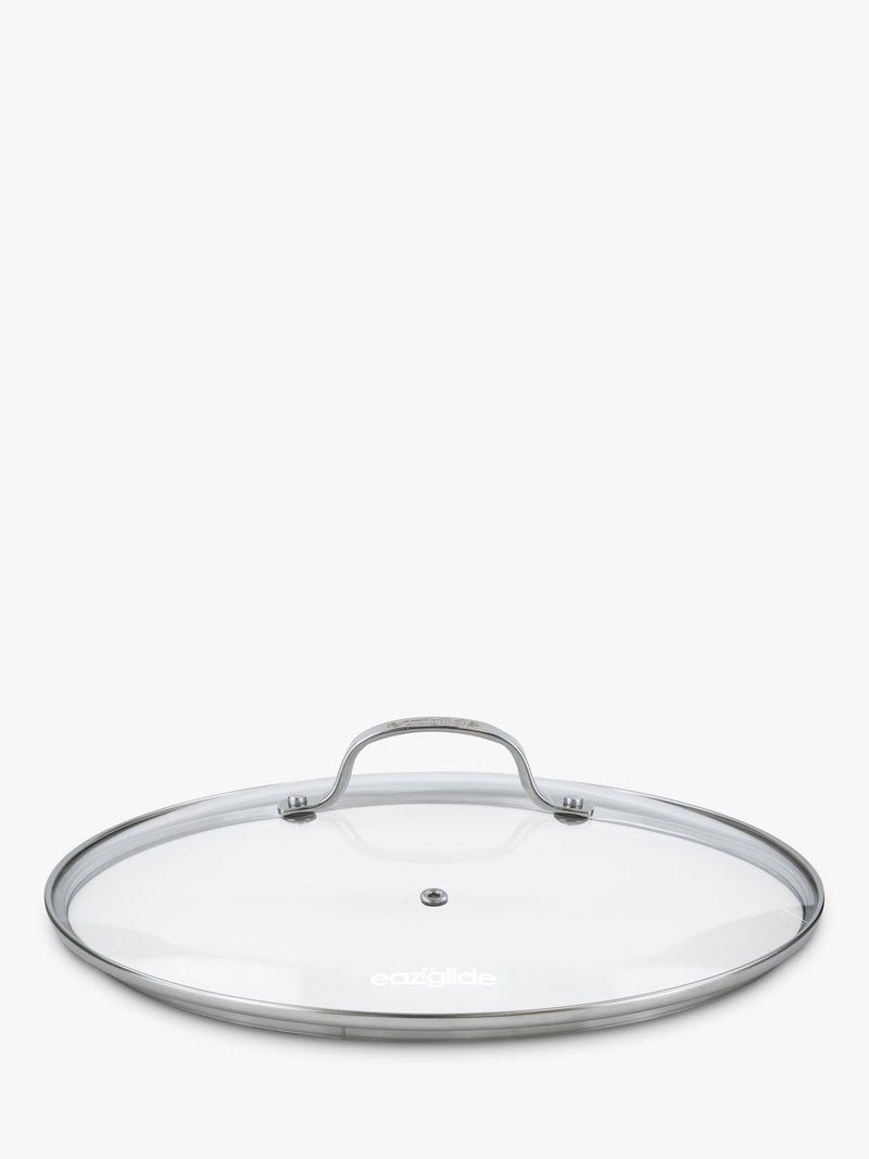 Eaziglide clear glass saucepan and casserole lid 30cm - British product