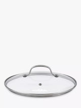 John Lewis Eaziglide Glass Saucepan / Casserole Pan Lid, 24cm, Clear- Buy online at McGrocer