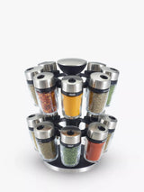 John Lewis Cole & Mason 16 Jar Filled Spice Rack Carousel- Buy online at McGrocer