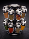 Cole & Mason filled spice rack carousel 16 jar, UK version