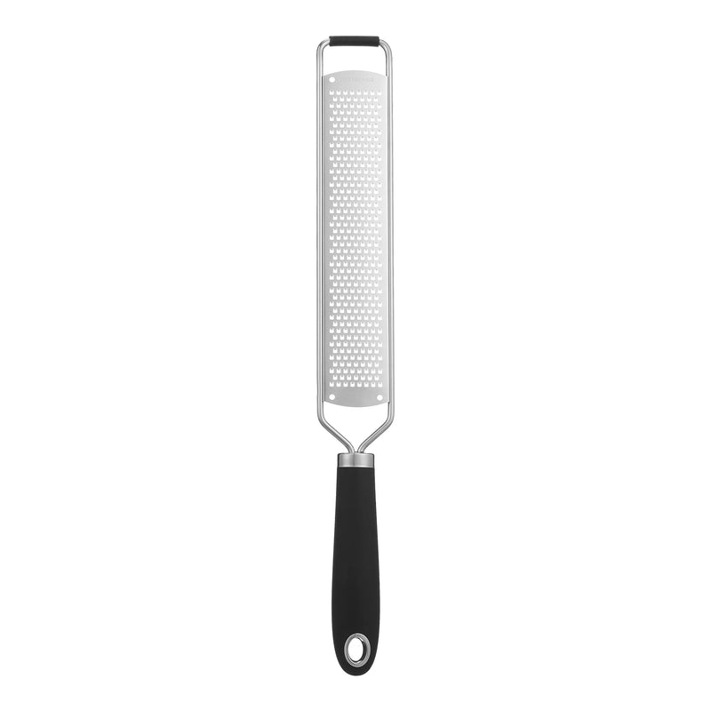 John Lewis stainless steel fine grater with soft-grip handle, UK version