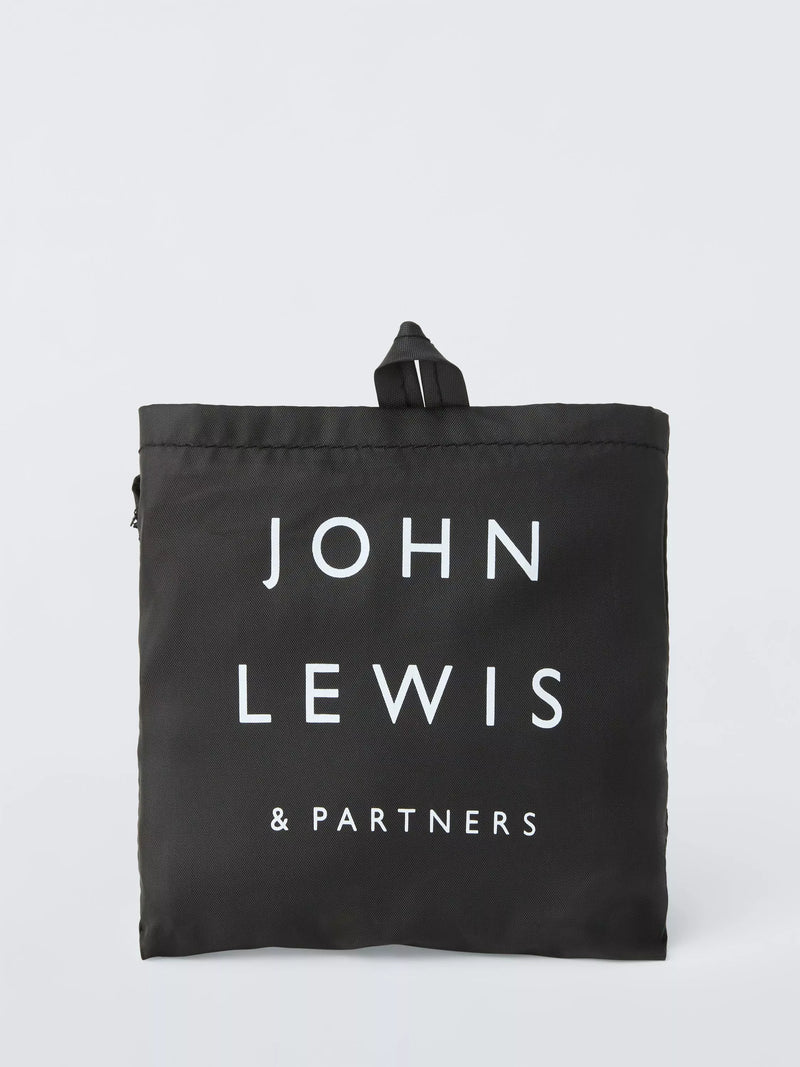 John Lewis black foldaway pouch bag, imported from the UK