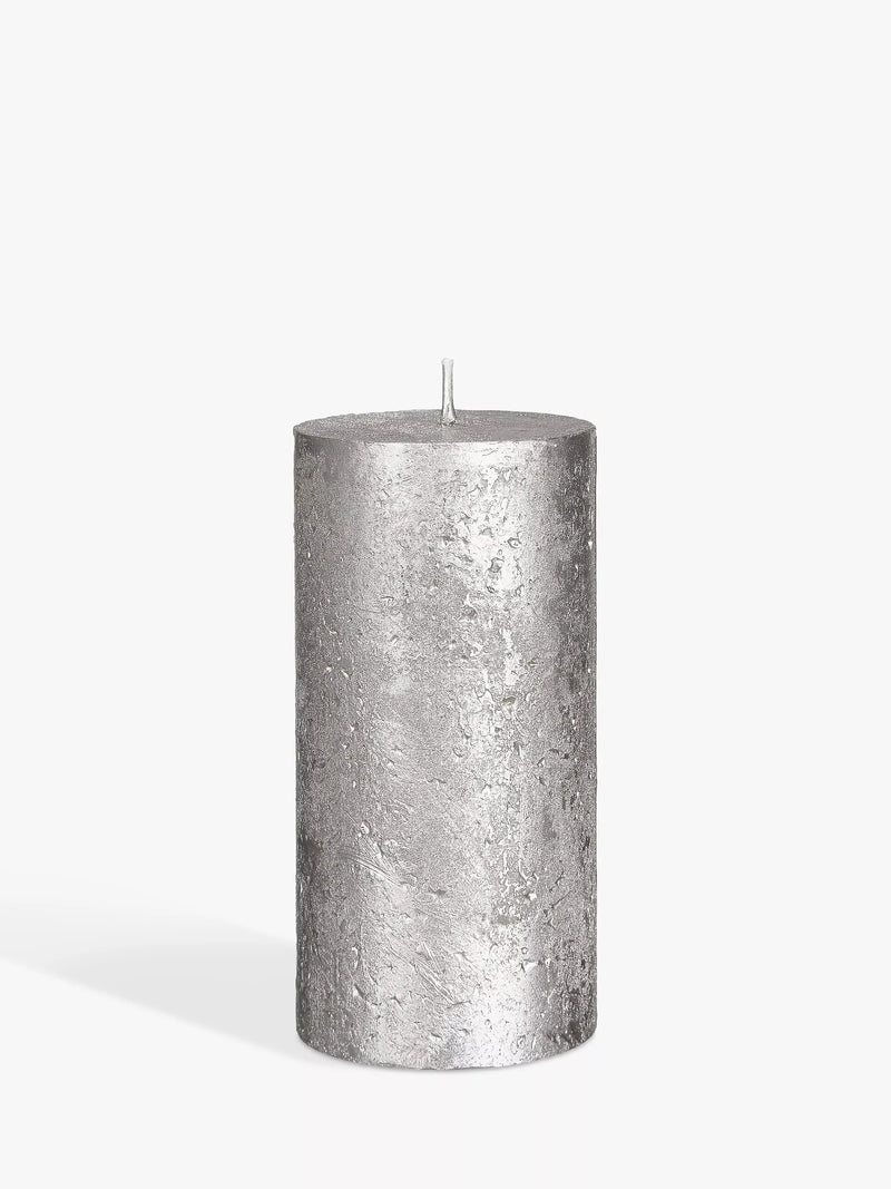 John Lewis rustic pillar candle 15cm (British brand)