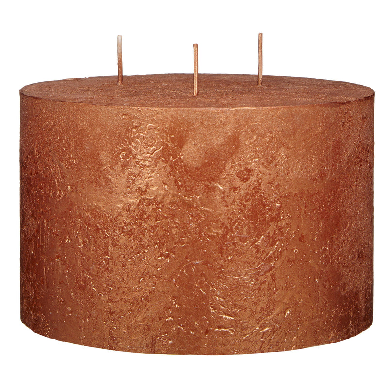Unscented 3 Wick Candle with Textured Finish