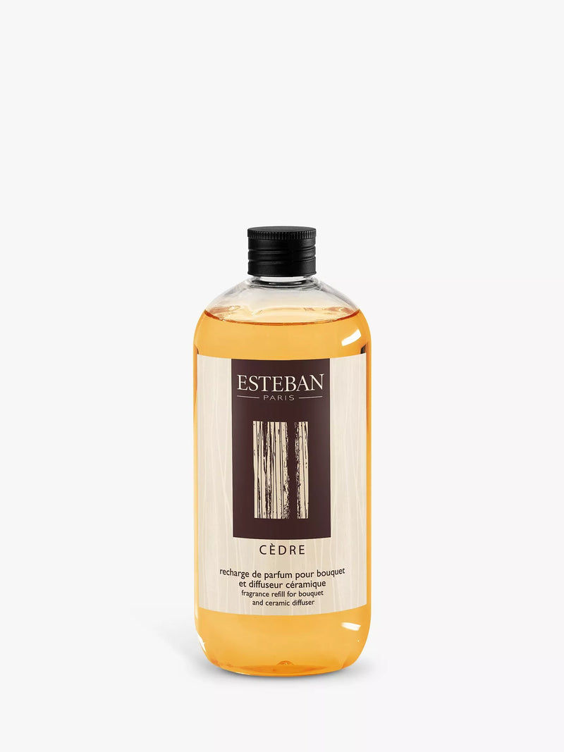Esteban Cedre reed diffuser refill 500ml - British product