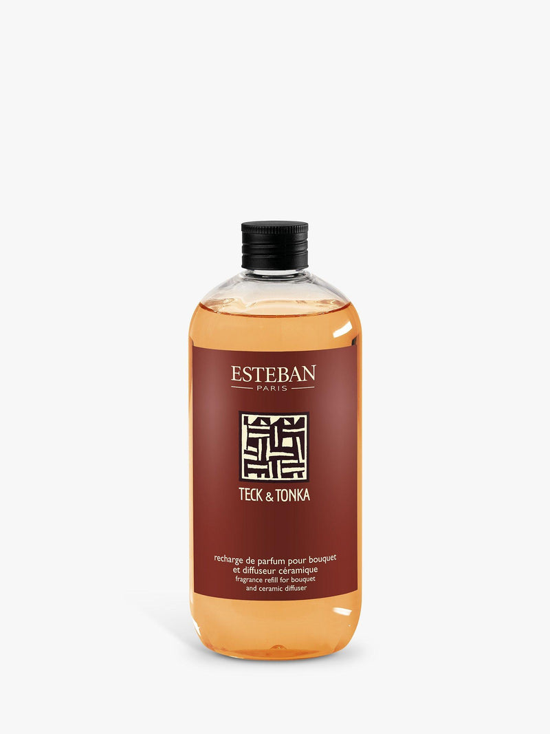 Esteban Teck & Tonka scented reed diffuser refill 500ml - British product