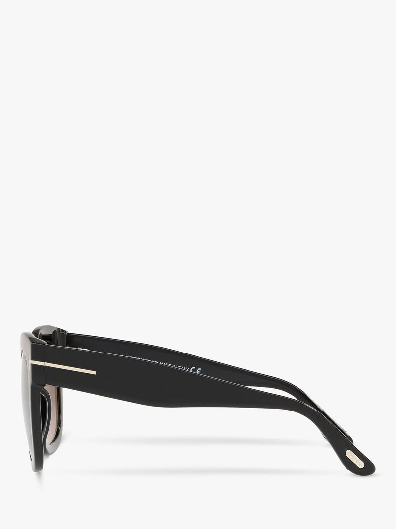 TOM FORD Beatrix-02 square sunglasses mirrored grey lenses, UK version