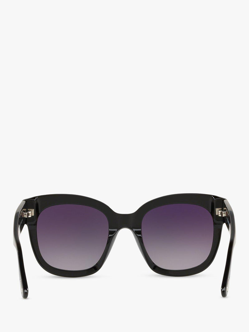 TOM FORD Beatrix-02 square sunglasses mirrored grey lenses, UK version