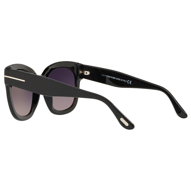 TOM FORD Beatrix-02 square sunglasses mirrored grey lenses, UK version