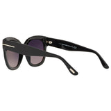 TOM FORD Beatrix-02 square sunglasses mirrored grey lenses, UK version