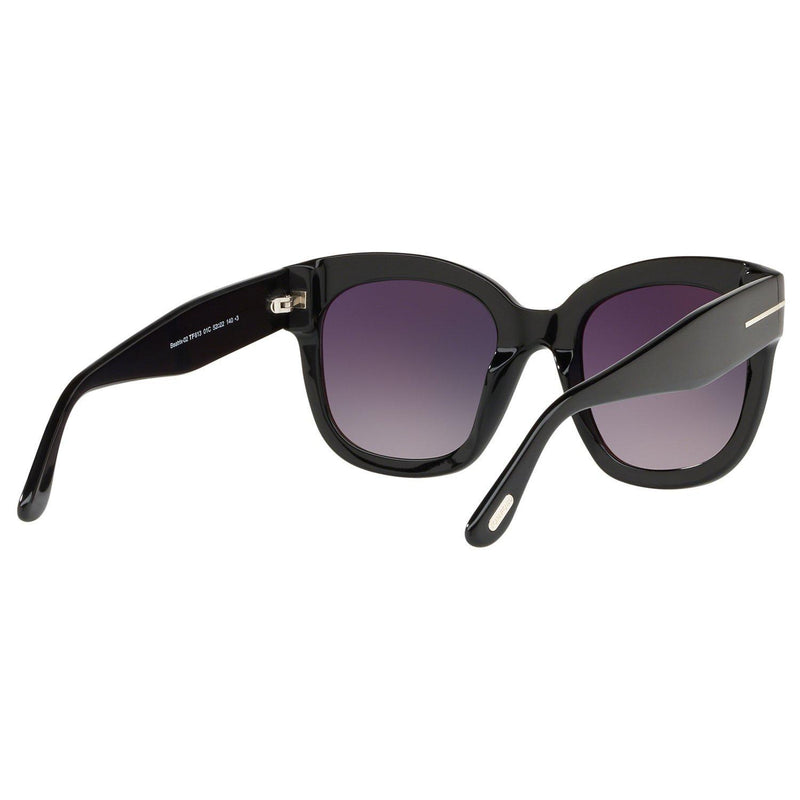TOM FORD Beatrix-02 square sunglasses mirrored grey lenses, UK version