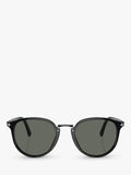 Persol oval sunglasses with dark glass lenses (British brand)