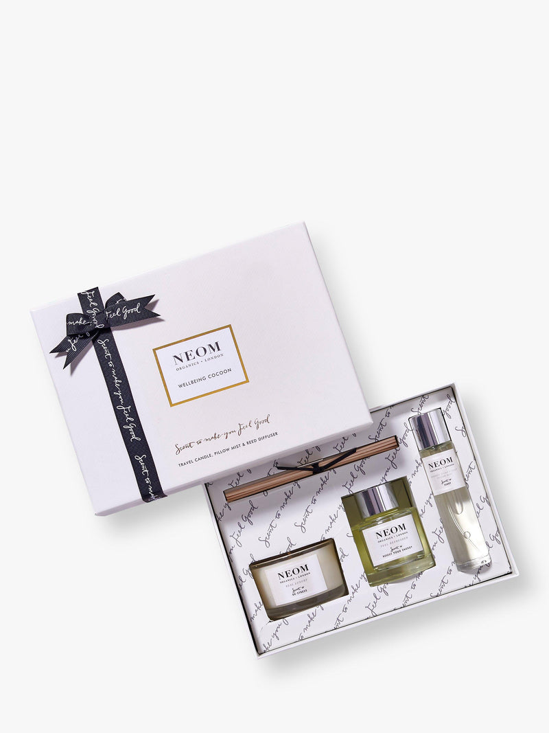 NEOM London wellbeing set reed diffuser candle pillow mist imported from UK