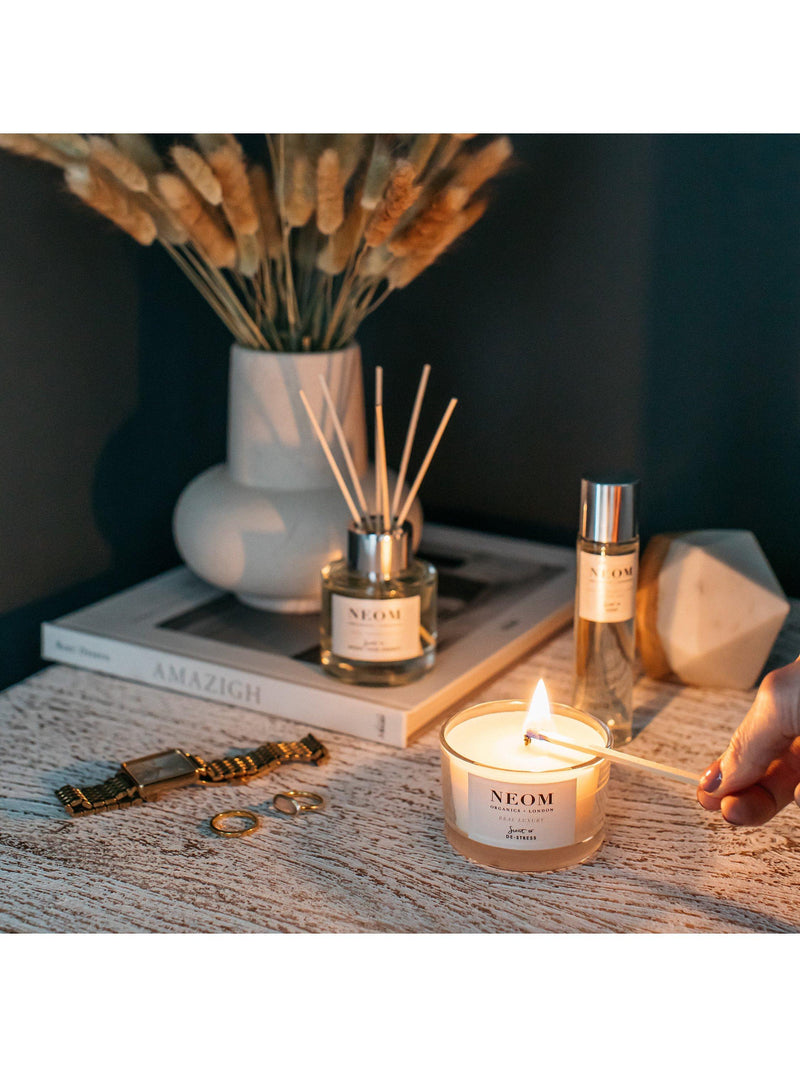 NEOM London wellbeing set reed diffuser candle pillow mist imported from UK