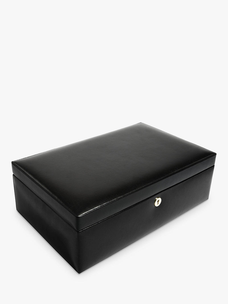 Dulwich Designs Windsor leather 10 piece watch box, imported from the UK