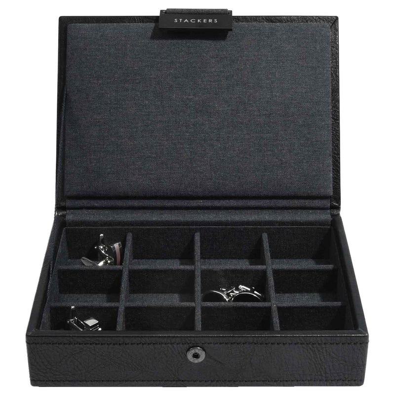 Stackers lidded cufflink storage box (British brand)