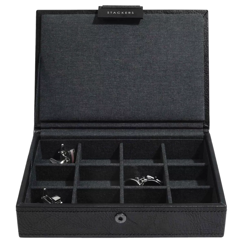 Stackers lidded cufflink storage box (British brand)